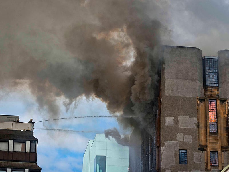 Firefighters did everything they could to save the building - they were able to protect 70% of the interior contents, and 90% of the A-listed structure.