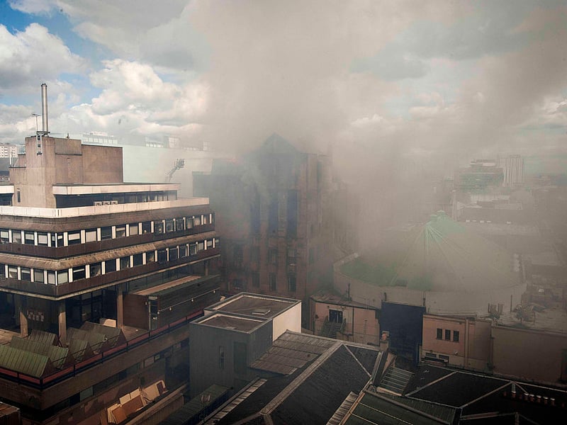The biggest loss in the first fire was the library in the Charles Rennie Mackintosh building - recognised internationally as one of the finest examples of Art Nouveau.