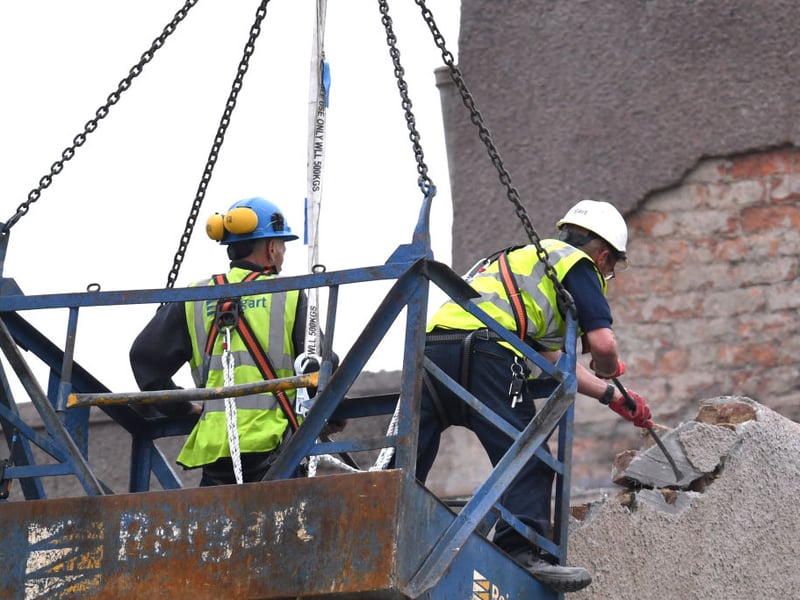Demolition work begins on affected areas of the school of art in 2018 - it’s expected to finish its final restoration between 2027 and 2032