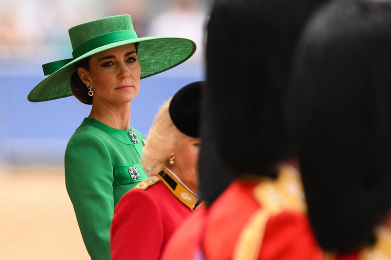 Catherine, Princess of Wales, keeping a watchful eye. (Photo by Daniel LEAL / AFP) (Photo by DANIEL LEAL/AFP via Getty Images)