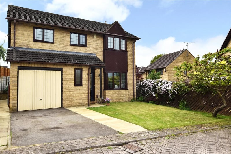 The four bedroom detached property is located on a cul-de-sac in a popular development.