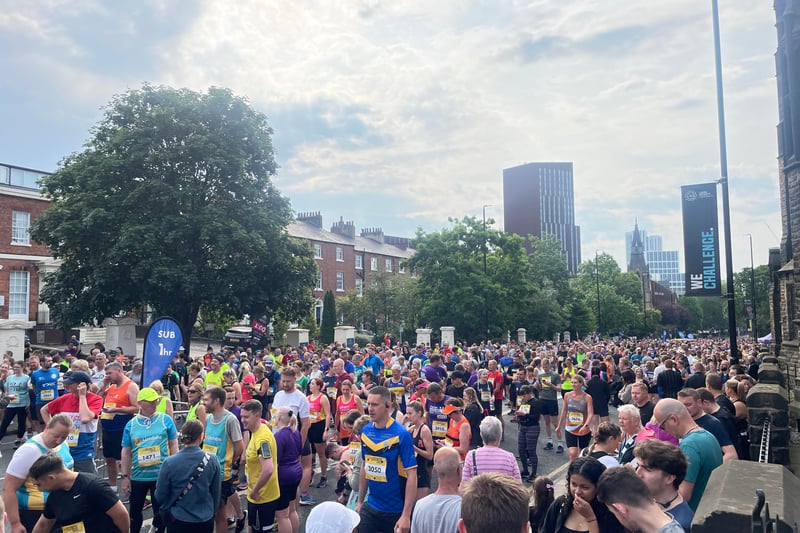 Hundreds of runners gathered on Sunday morning to take on the 10 kilometre race.