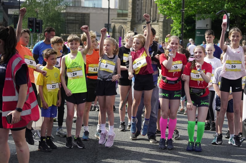 The juniors ready to take on the race. Photo: Run For All