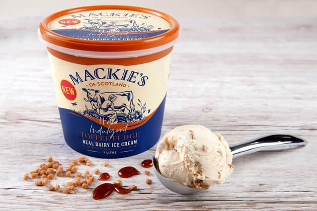 Mackie’s of Scotland were nominated for their new Toffee Fudge flavour!