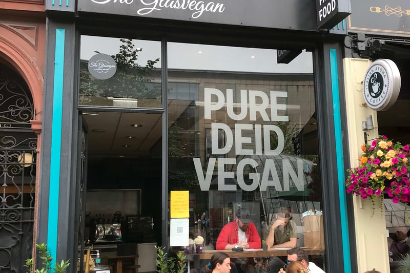 Glasvegan in the city centre were presented with the Vegetarian Restaurant of the Year award!