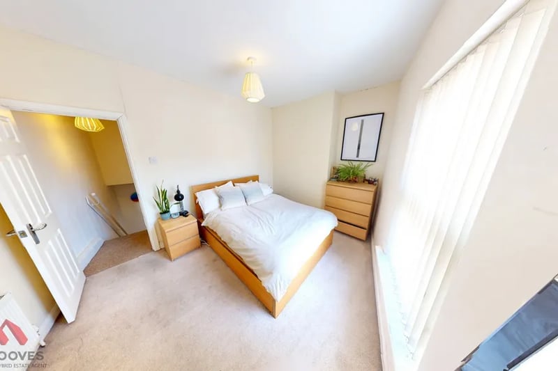 “Both bedrooms are generously sized and carpeted, with bedroom one situated to the front of the property.”
