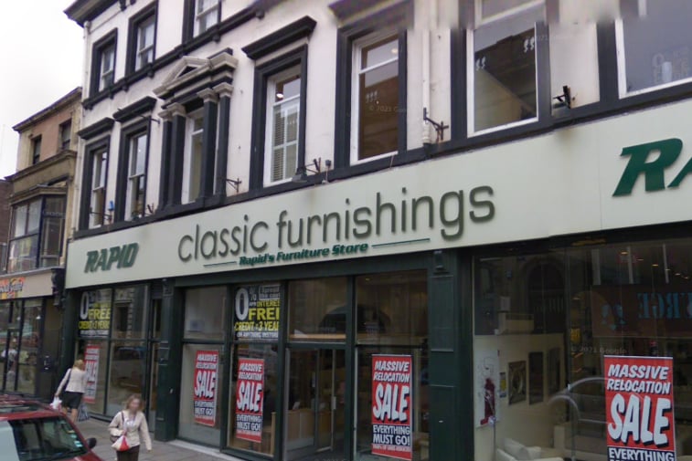 Classic Furnishings was a furniture store by the iconic hardware store, Rapid. It closed back in 2009.