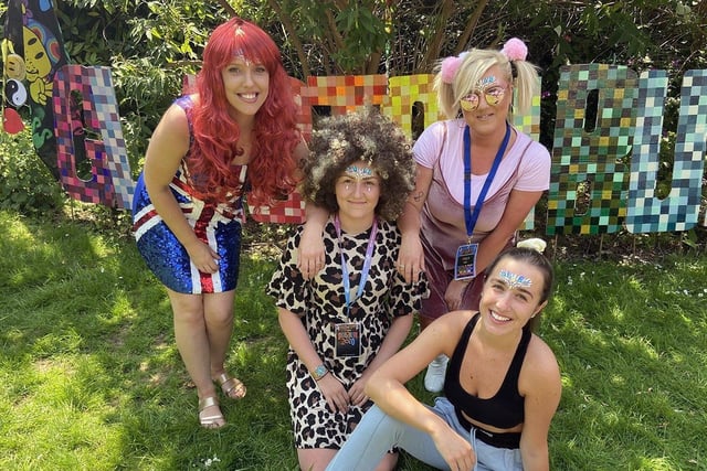 Well done to the Sunderland staff from Education and Services for People with Autism.
They held a festival with a Glastonbury theme in 2020 and here (left to right) are Emma Gibson (Ginger Spice), Elaeanor Potts (Scary Spice), Melissa Sandland (Baby Spice) and Molly Britton (Sporty Spice).
