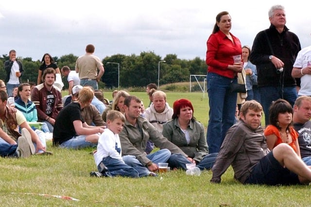 The Glastonbraley festival brought out these fans in 2005.
