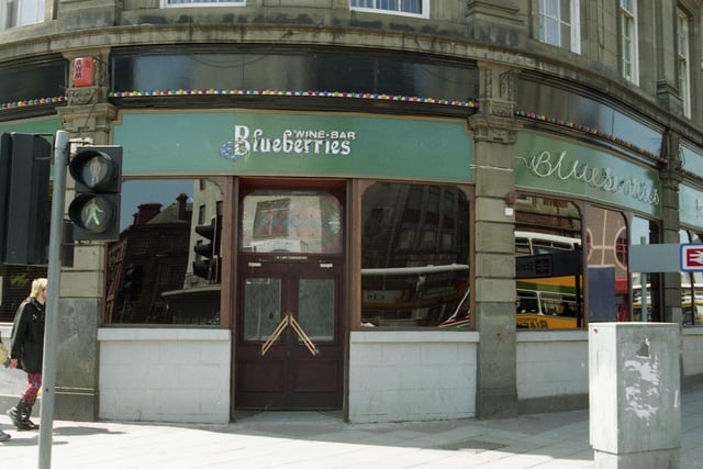 Blueberries wine bar in Holmeside in 1992. 