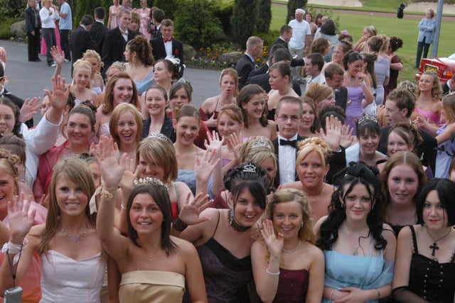 Plenty of prom goers to recognise in this photo.
