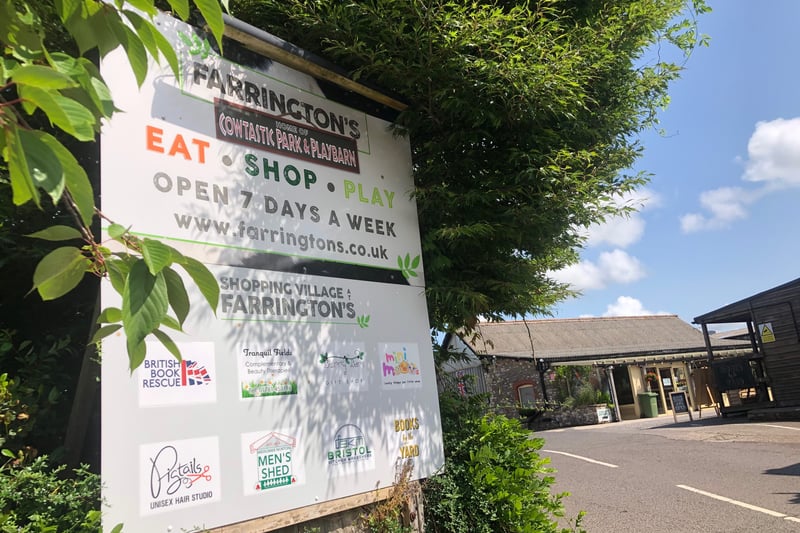 Farrington’s farm has a farm shop and cafe, book shop, fish and chip shop, playbarn and small shopping village of independent shops and businesses including a beauty salon and hair studio