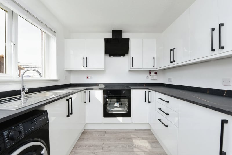 The modern-fitted kitchen 