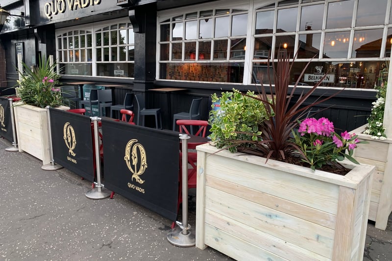 Quo Vadis can be found in Cardonald where concertgoers can enjoy a drink and a bite to eat before heading down the road. 