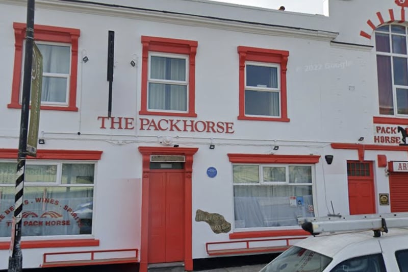 The distinctive red and white frontage of friendly biker pub The Packhorse makes it easy to spot by train passengers leaving Lawrence Hill station opposite.