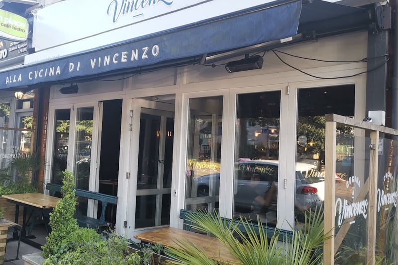 ⭐ Cucina di Vincenzo has a 4.8 rating on Google Reviews from 624 reviews and was handed five stars by the Food Standards Agency in August 2019.  📝 Charming, family-run restaurant presenting classic Italian specialities, plus cocktails & wine.  💬 “Generous food portions and quality of food was exceptional. Fresh made pasta and seafood in particular.”