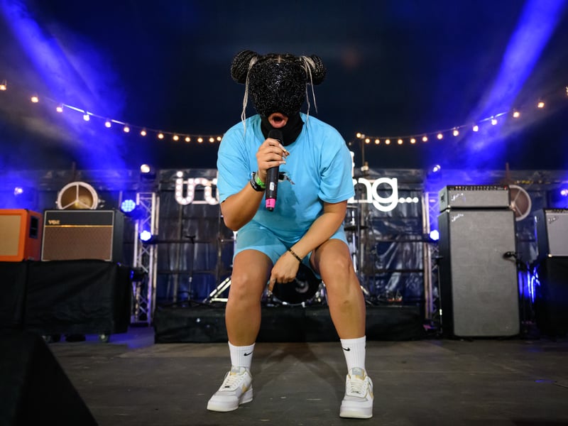 Drill artist Diana Drill performs on the "BBC Music Introducing" stage on Day 3 of Glastonbury Festival 2023 on June 23, 2023 in Glastonbury, England. (Photo by Leon Neal/Getty Images)