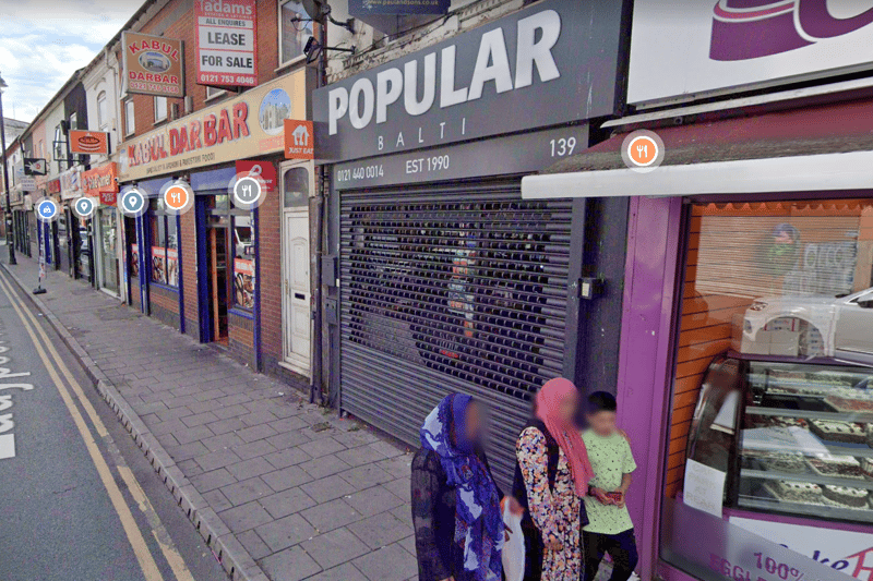 Located on Ladypool Road, Sparkbrook - this restaurant serves authentic Pakistani and other South Asian cuisines. It has 4.3 stars on Google reviews. (Photo - Google Maps)