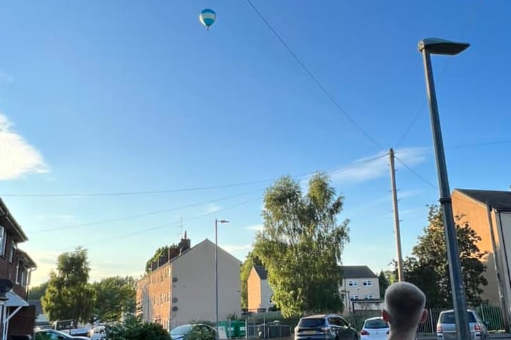 Lucy Turner spotted the balloon going over Brentry in north west Bristol