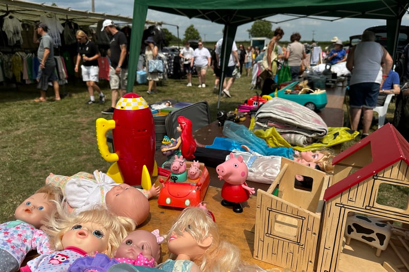 Just some of the thousands of items on sale at the 250 stalls across the car boot sale