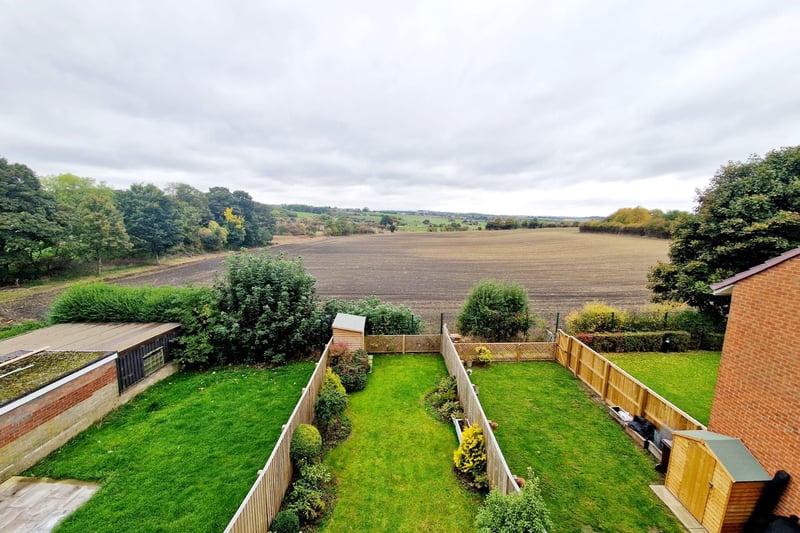 View from the second floor shows the rear garden and surrounding views. Photo: Zoopla
