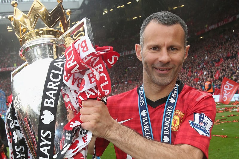 34 trophies - The Welsh wing wizard tops the list. During his time at Manchester United, he won 13 Premier League titles, 4 FA Cup’s, 3 League Cup winner’s medals, and 2 Champions Leagues. It seems highly unlikely that a player will match Giggs’ sensational haul of trophies anytime soon.