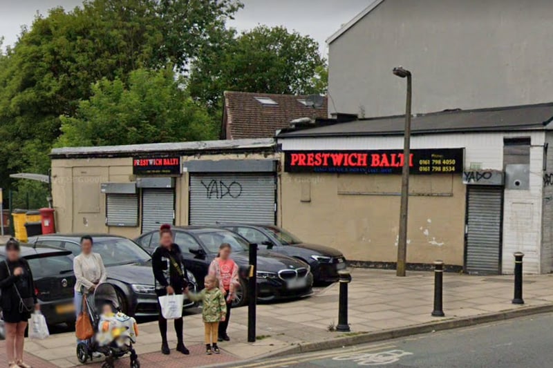 Indian takeaway located on Bury Old Road, Prestwich. Photo: Google Maps