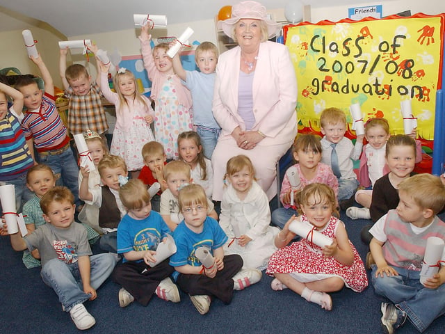 The Buttercup Nursery graduation ceremony was fun-filled day in 2008.