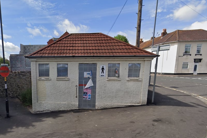 The toilet block at a corner in Station Road was closed along with 17 others by Bristol City Council in 2018. The council says it is in poor condition and ‘subject to vandalism’.