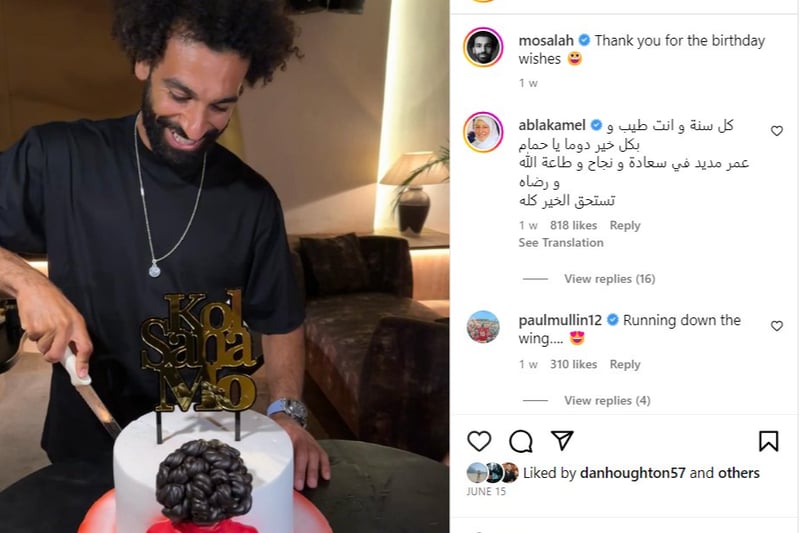 The forward took a break from his hard work on his birthday to enjoy a huge birthday cake that featured a small version of himself.
