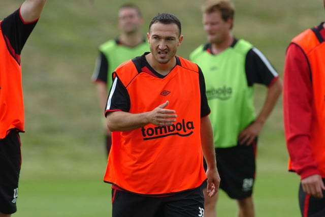 The first day of training for the 2010/2011 season with Steed Malbranque in the picture.