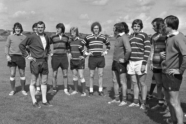 Arthur Cox leads a training session for the Sunderland team in the Summer of 1973.