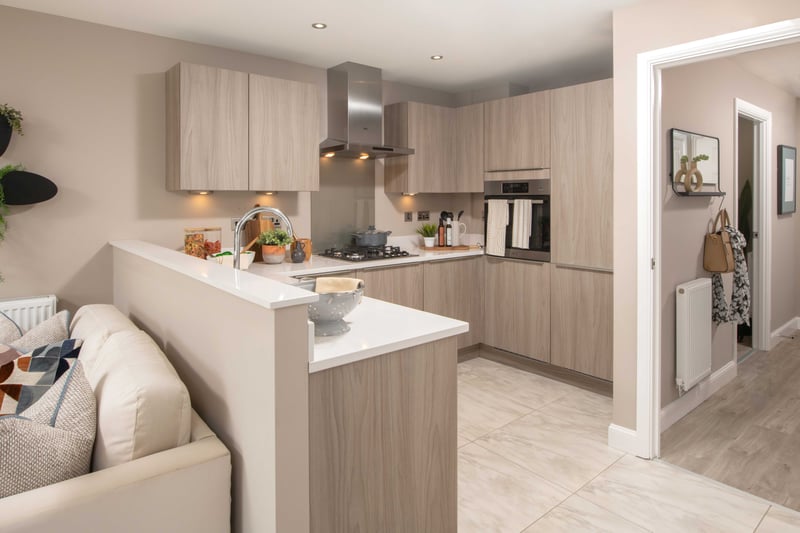 The Greenwood is a three bedroom home designed over three floors. Photo by David Wilson Homes