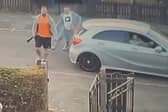 CCTV shows the two men chasing a victim while wielding machetes. 