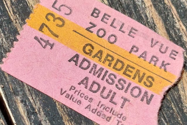An adult admission ticket to the zoo (Photo: Phillip Denson)