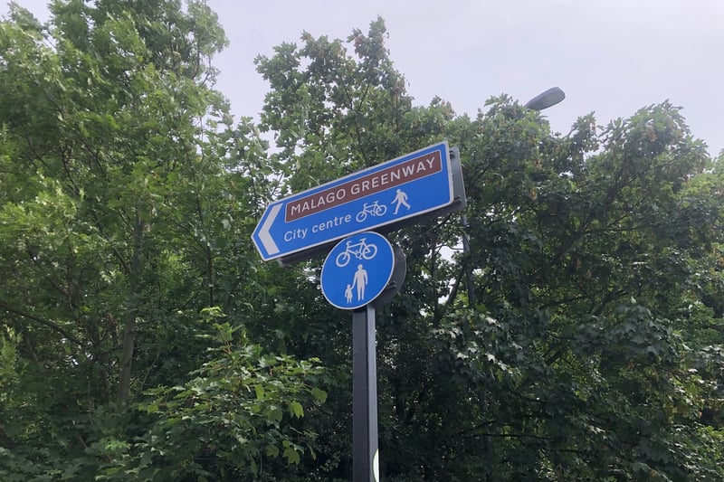 The Malago Greewnway cycle and foot path goes from Hartcliffe to the city centre.