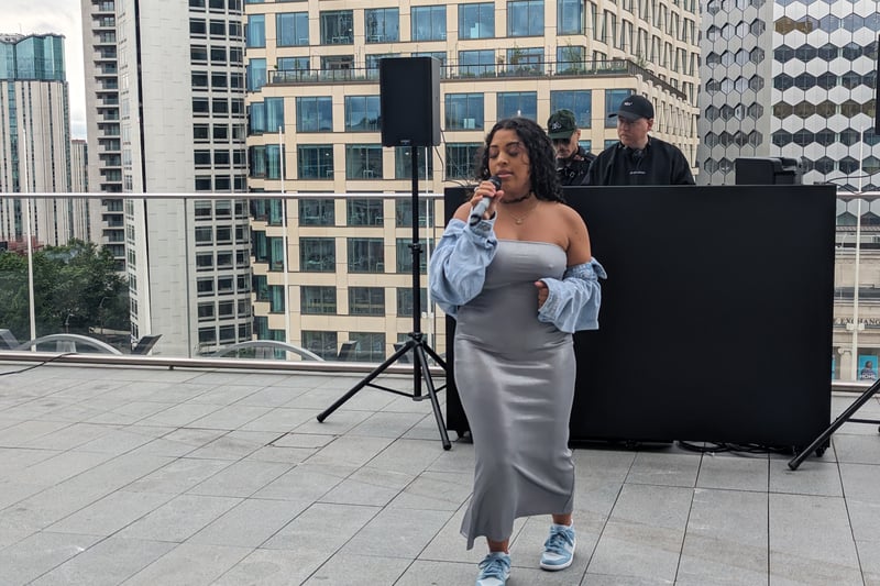 Indigo Marshall, who performed at Commonwealth Games 2022 opening ceremony, performs at Library of Birmingham on June 28