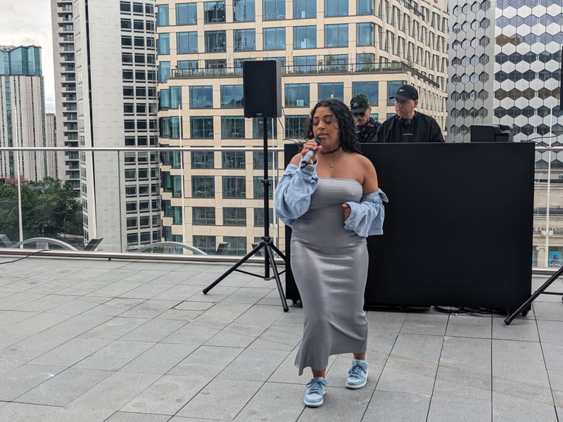 Indigo Marshall, who performed at Commonwealth Games 2022 opening ceremony, performs at Library of Birmingham on June 28