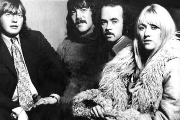 Middle of the Road were founded in Glasgow in April 1970 by Sally Carr, drummer Ken Andrew, guitarist Ian McCredie and his bassist brother Eric McCredie. The band shot to the top of the UK singles charts in 1971 after they recorded Lally Scott’s "Chirpy Chirpy Cheap Cheap". 