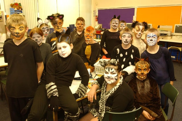 Pupils at Bexhill Primary in Town End Farm put on a production of Cats in 2003.