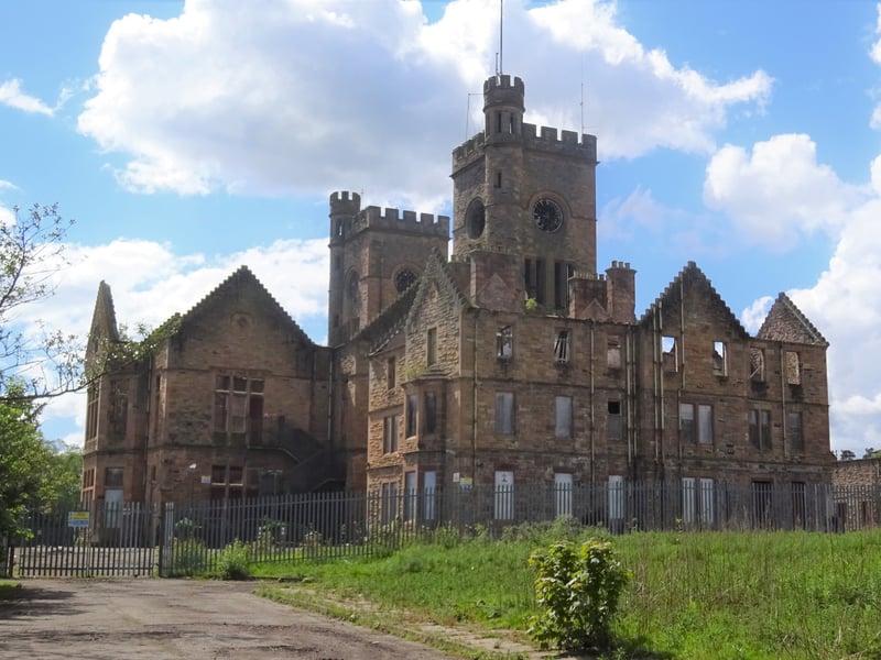 This building was a psychiatric hospital and can be found near Hartwood village which sits adjacent to the town of Shotts. Originally titled the “Lanark District Asylum”, the hospital was designed by John Lamb Murray to be able to hold 500 patients and first opened in 1895 before eventually closing in 1998.