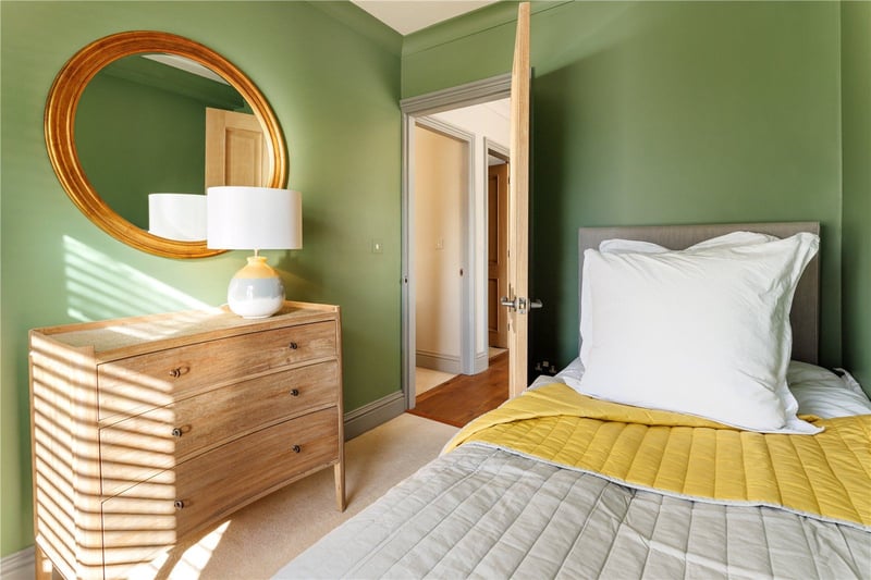 The third bedroom offers potential to create an inviting guest room, study or studio.