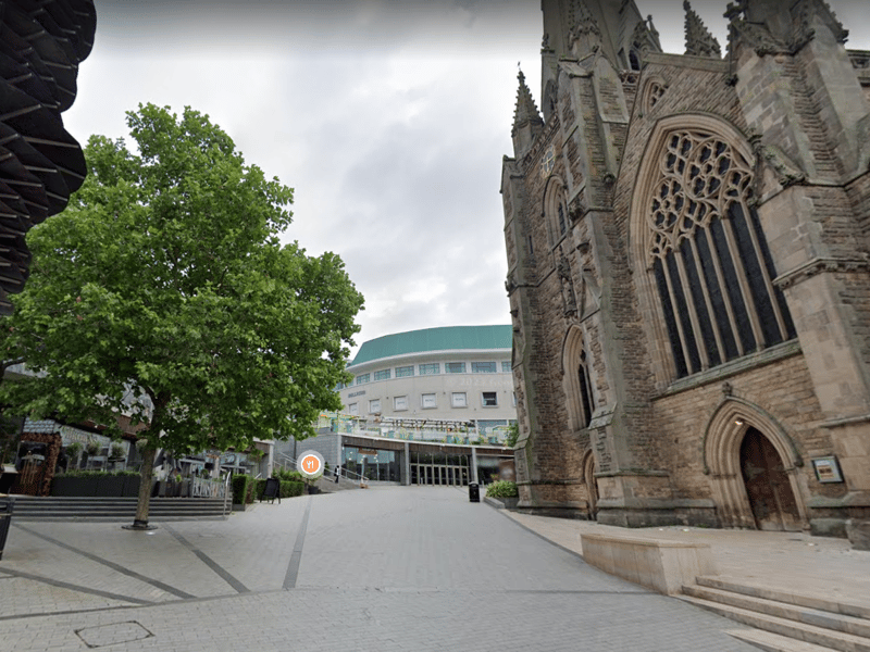St Martin Square after the St Martin’s church in the Bull Ring. It is a Church of England parish church built. It is the original parish church of Birmingham and stands between the Bull Ring Shopping Centre and the markets. It was completed around 1855. (Photo - Google Maps)
