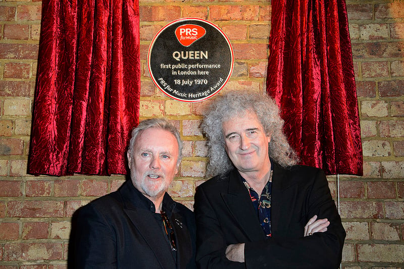 Imperial was in at number 5 overall. Pictured are Roger Taylor and Brian May in 2005, as Queen receive a Heritage Award at the college.  (Photo by Ben Pruchnie/Getty Images)