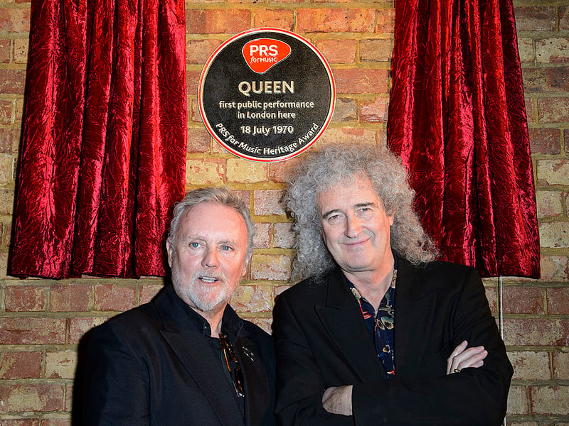 Imperial was in at number 5 overall. Pictured are Roger Taylor and Brian May in 2005, as Queen receive a Heritage Award at the college. (Photo by Ben Pruchnie/Getty Images)