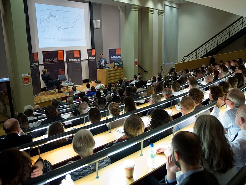King’s came 26th overall. Pictured is French economist Thomas Piketty addressing students in 2014. (Photo by LEON NEAL/AFP via Getty Images)