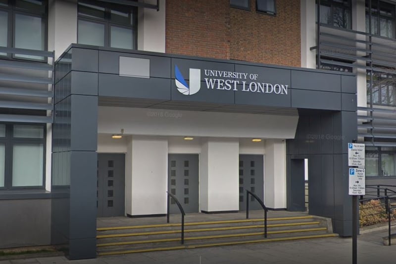 With campuses in Ealing, Brentford and Reading, the University of West London came in at 40 overall. (Photo Google Maps)