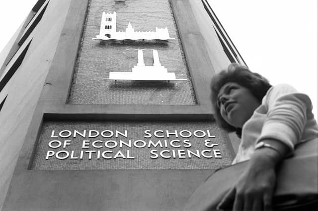 LSE came in at number 4 in the overall rankings. Pictured is the new St Clement’s building on the corner of Portugal Street and Clare Market in 1961. (Photo by Evening Standard/Hulton Archive/Getty Images)
