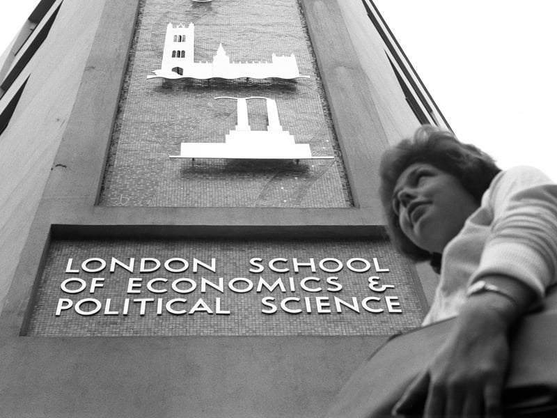 LSE came in at number 4 in the overall rankings. Pictured is the new St Clement’s building on the corner of Portugal Street and Clare Market in 1961. (Photo by Evening Standard/Hulton Archive/Getty Images)