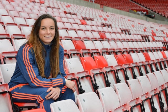 Lucy Staniforth in 2017 when she was the captain of Sunderland Ladies.